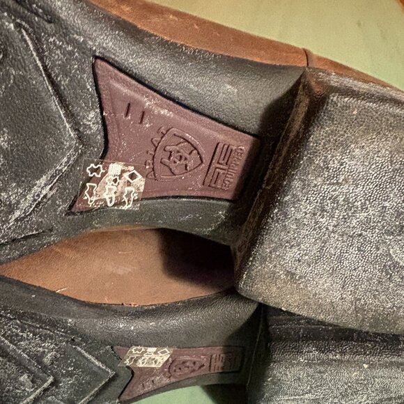 NEW Mens Ariat ATS Heritage Roper Brown Boots Size 8 D 10002284 - Picture 10 of 13